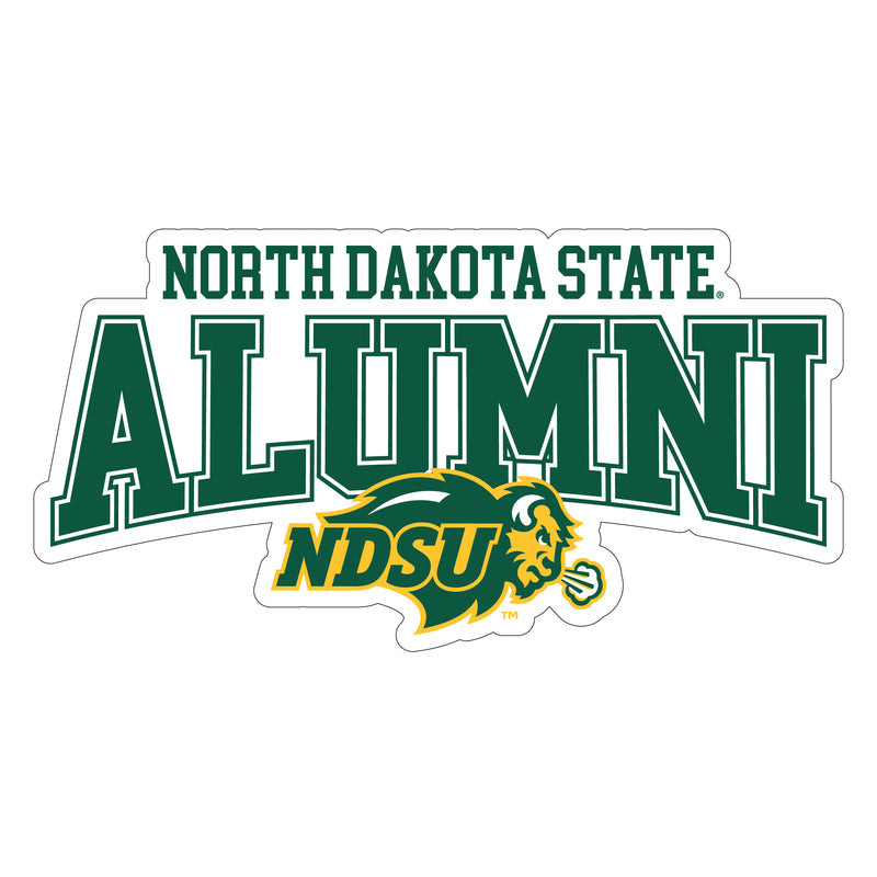 North Dakota State Bison Laser Cut Alumni Vinyl Sticker/Magnet - Officially Licensed 4-Inch