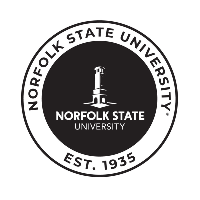 Norfolk State University Officially Licensed Black Vinyl Decal Sticker Holographic Backing