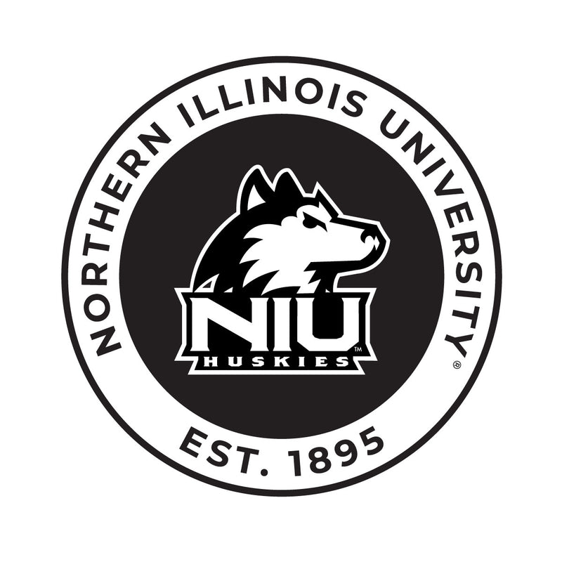 Northern Illinois Huskies Officially Licensed Black Vinyl Decal Sticker Clear Backing