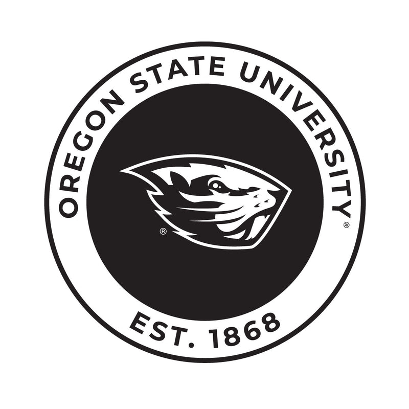 Oregon State Beavers Officially Licensed Black Vinyl Decal Sticker Holographic Backing