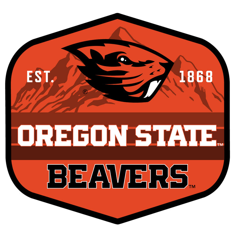 Oregon State Beavers Scenic Background Vinyl Sticker/Magnet - Officially Licensed