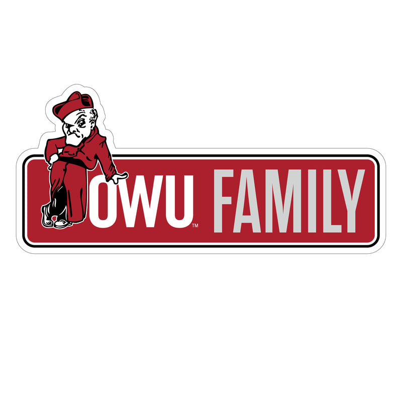 Ohio Wesleyan University Proud Die Cut Decal Officially Licensed Collegiate Product