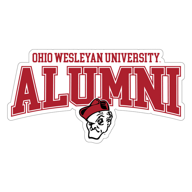 Ohio Wesleyan University Laser Cut Alumni Vinyl Sticker/Magnet - Officially Licensed 4-Inch