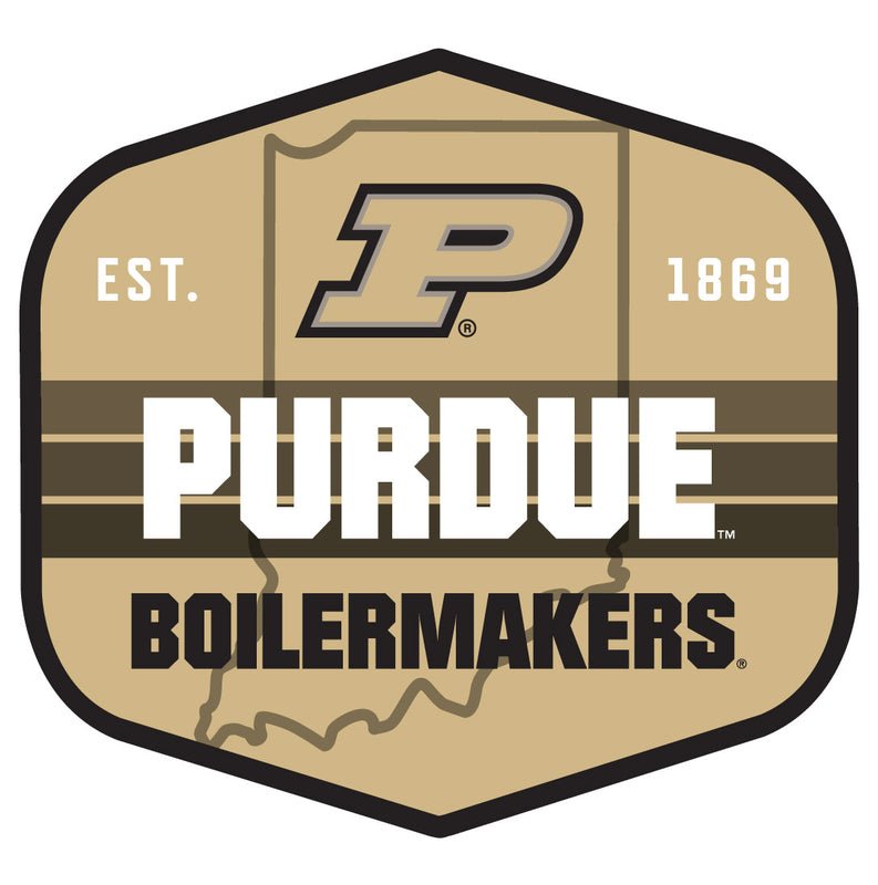 Purdue Boilermakers Scenic Background Vinyl Sticker/Magnet - Officially Licensed