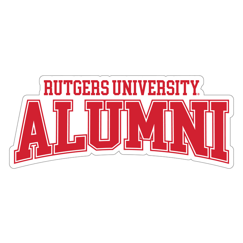 Rutgers Scarlet Knights Laser Cut Alumni Vinyl Sticker/Magnet - Officially Licensed 8-Inch