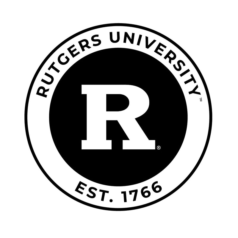 Rutgers Scarlet Knights Officially Licensed Black Vinyl Decal Sticker White Backing