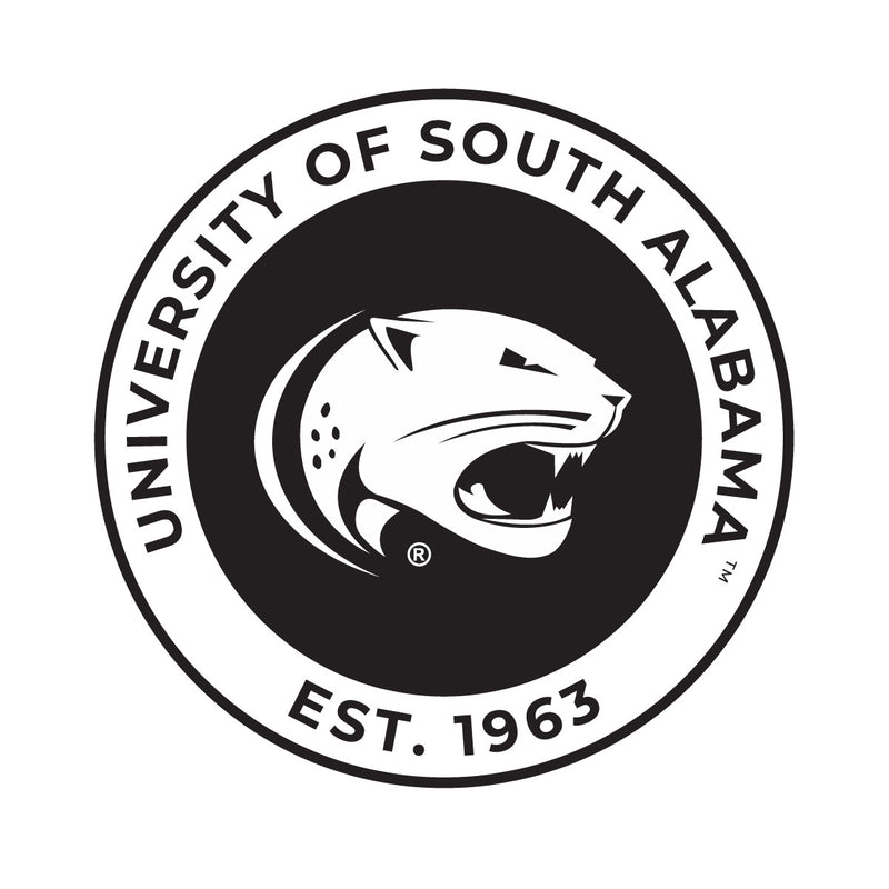 University of South Alabama Officially Licensed Black Vinyl Decal Sticker White Backing