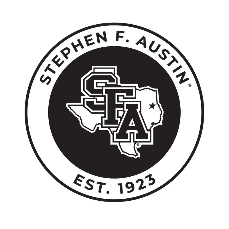 Stephen F. Austin State University Officially Licensed Black Vinyl Decal Sticker White Backing