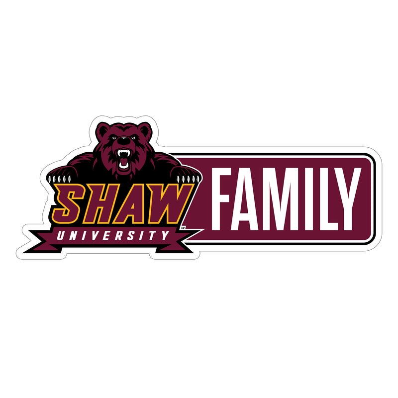 Shaw University Bears Proud Die Cut Decal Officially Licensed Collegiate Product