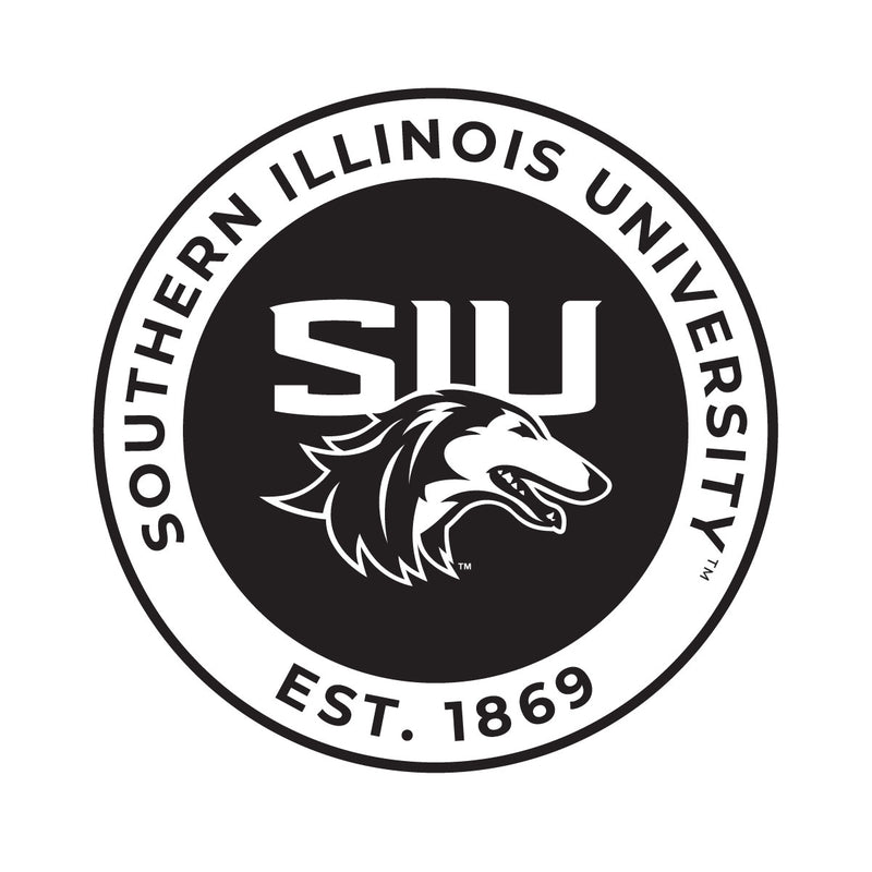 Southern Illinois Salukis Officially Licensed Black Vinyl Decal Sticker Clear Backing