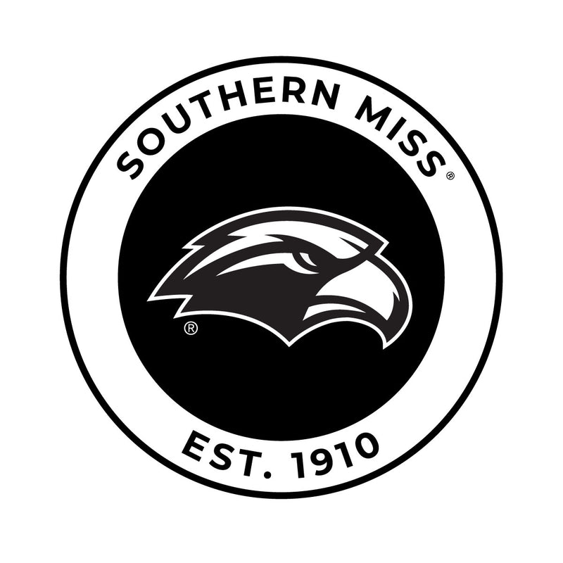 Southern Mississippi Golden Eagles Officially Licensed Black Vinyl Decal Sticker White Backing