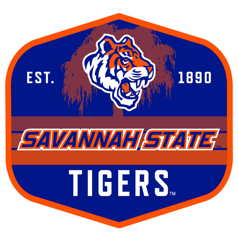 Savannah State University Scenic Background Vinyl Sticker/Magnet - Officially Licensed