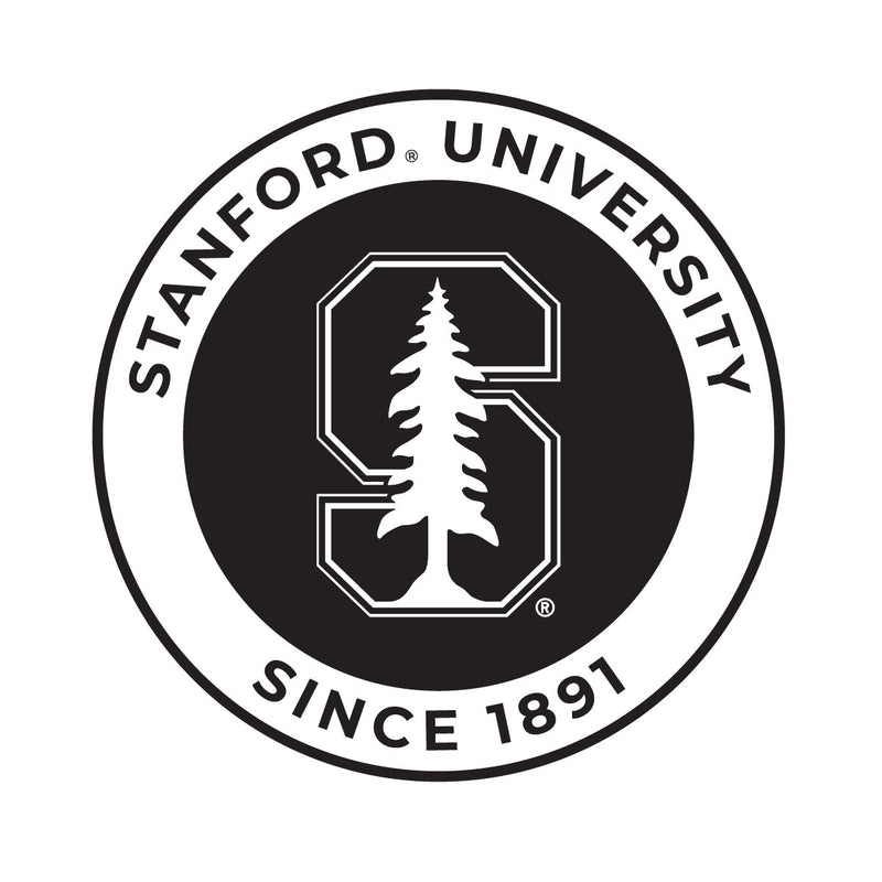 Stanford University Officially Licensed Black Vinyl Decal Sticker Clear Backing