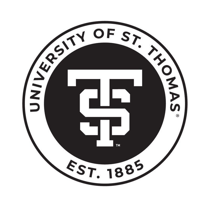 University of St. Thomas Officially Licensed Black Vinyl Decal Sticker Holographic Backing