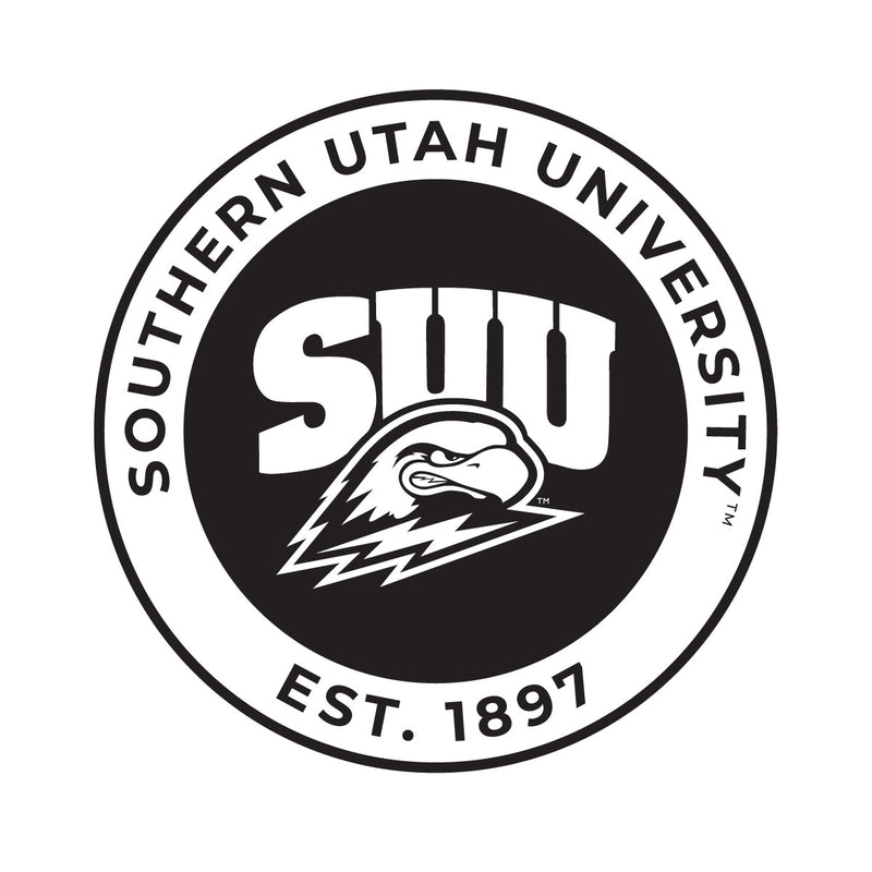 Southern Utah University Officially Licensed Black Vinyl Decal Sticker Clear Backing