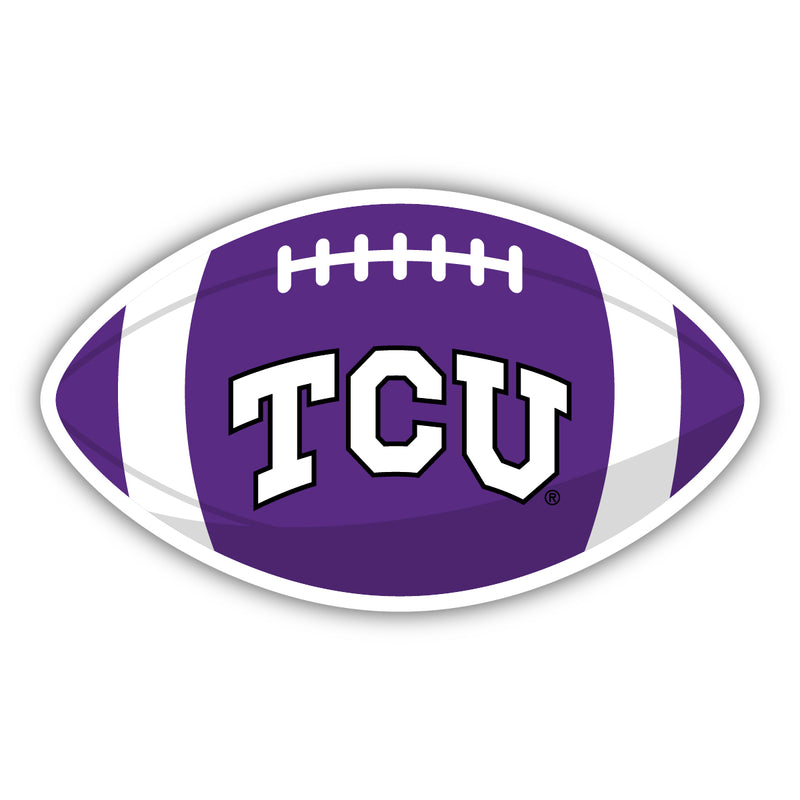 Texas Christian University College Sticker or Magnet – Licensed University Sports Design, Multiple Sizes
