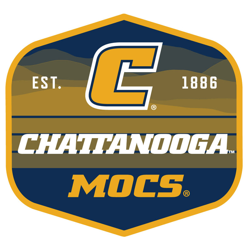 University of Tennessee at Chattanooga Scenic Background Vinyl Sticker/Magnet - Officially Licensed