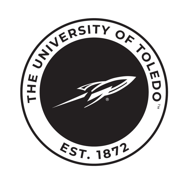 Toledo Rockets Officially Licensed Black Vinyl Decal Sticker Clear Backing