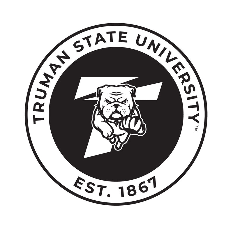 Truman State University Officially Licensed Black Vinyl Decal Sticker White Backing