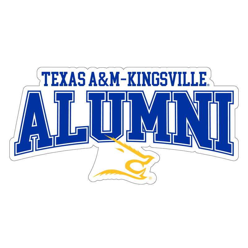 Texas A&M Kingsville Javelinas Laser Cut Alumni Vinyl Sticker/Magnet - Officially Licensed 6-Inch