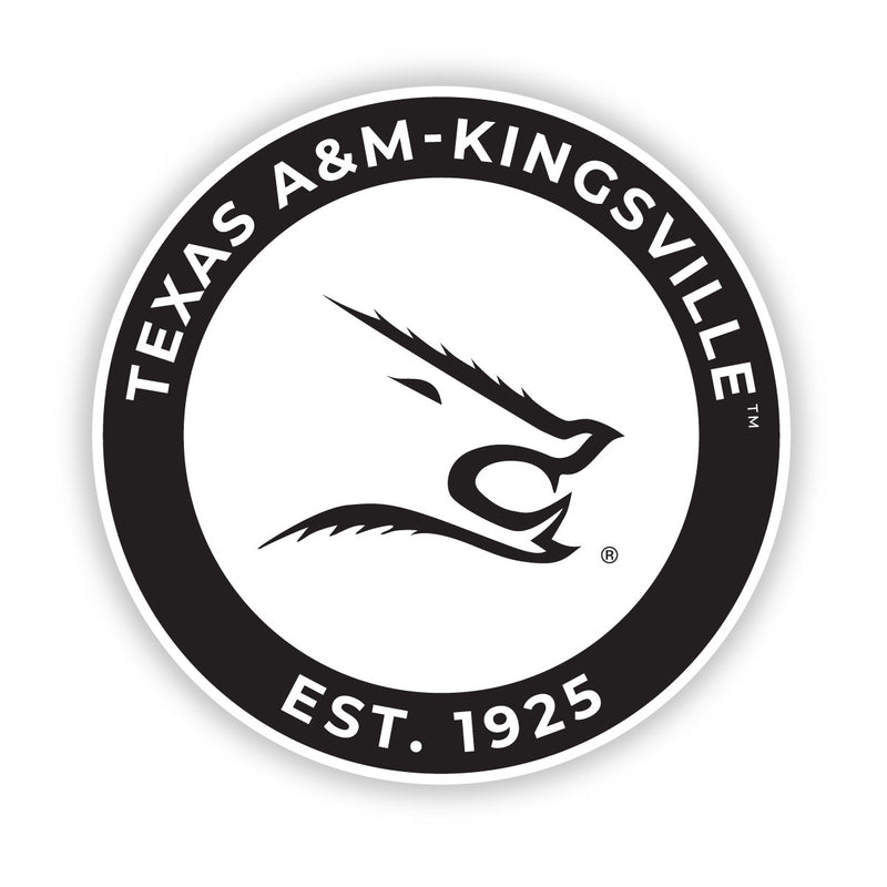 Texas A&M Kingsville Javelinas Officially Licensed Black Vinyl Decal Sticker Clear Backing