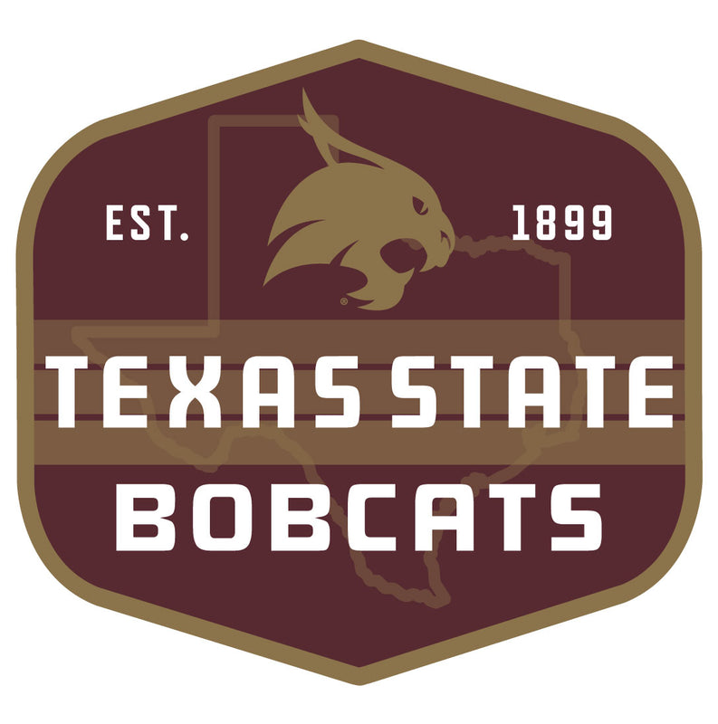 Texas State Bobcats Scenic Background Vinyl Sticker/Magnet - Officially Licensed