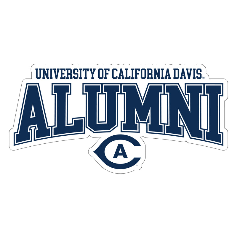 UC Davis Aggies Laser Cut Alumni Vinyl Sticker/Magnet - Officially Licensed 6-Inch