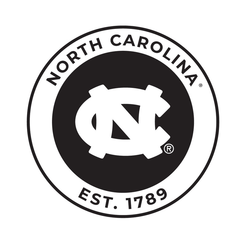 UNC Tar Heels Officially Licensed Black Vinyl Decal Sticker Clear Backing