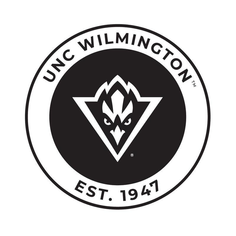 North Carolina Wilmington Seahawks Officially Licensed Black Vinyl Decal Sticker Holographic Backing