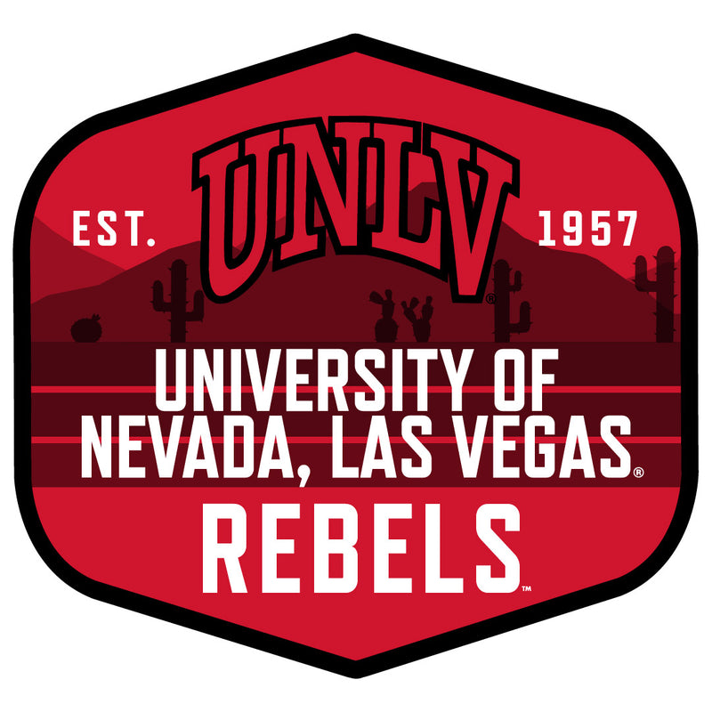 UNLV Rebels Scenic Background Vinyl Sticker/Magnet - Officially Licensed
