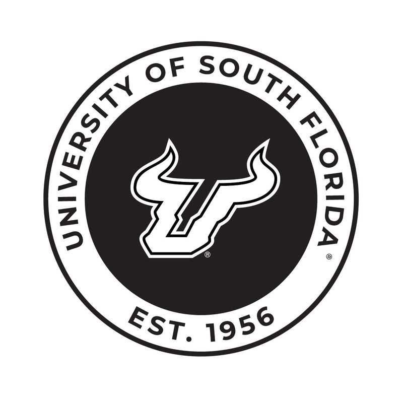 South Florida Bulls Officially Licensed Black Vinyl Decal Sticker White Backing