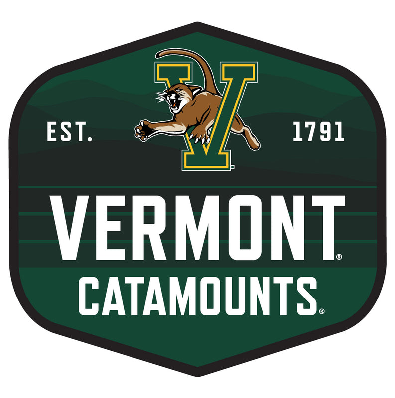 Vermont Catamounts Scenic Background Vinyl Sticker/Magnet - Officially Licensed