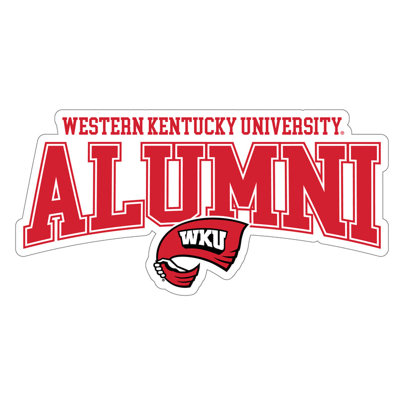 Western Kentucky Hilltoppers Laser Cut Alumni Vinyl Sticker/Magnet - Officially Licensed 8-Inch