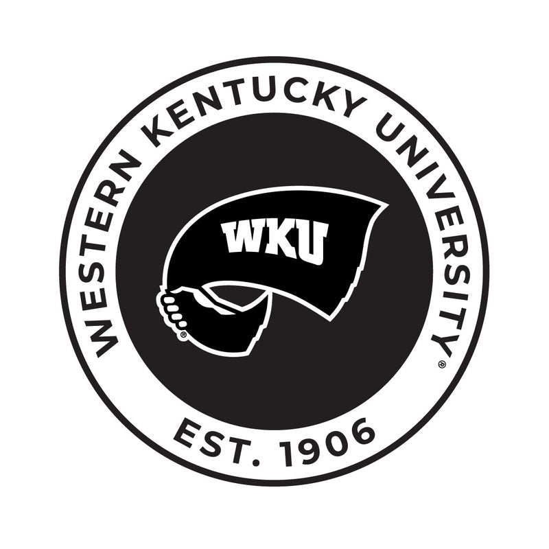 Western Kentucky Hilltoppers Officially Licensed Black Vinyl Decal Sticker Clear Backing