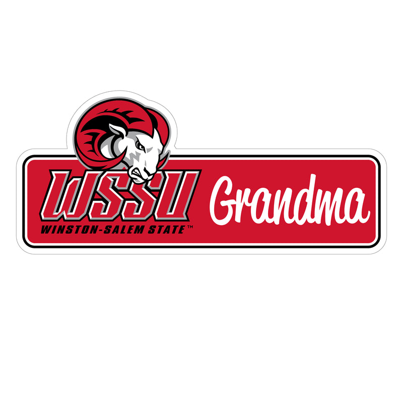 Winston-Salem State Proud Die Cut Magnet Officially Licensed Collegiate Product 6-Inches Wide