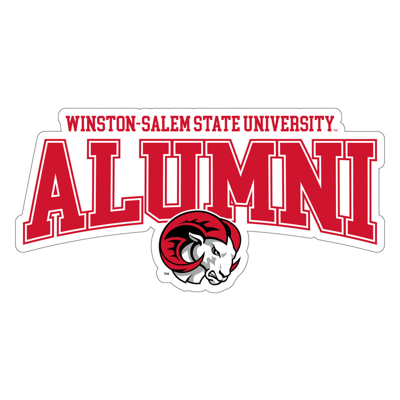 Winston-Salem State Laser Cut Alumni Vinyl Sticker/Magnet - Officially Licensed 6-Inch