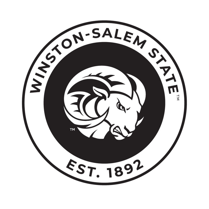 Winston-Salem State Officially Licensed Black Vinyl Decal Sticker Clear Backing