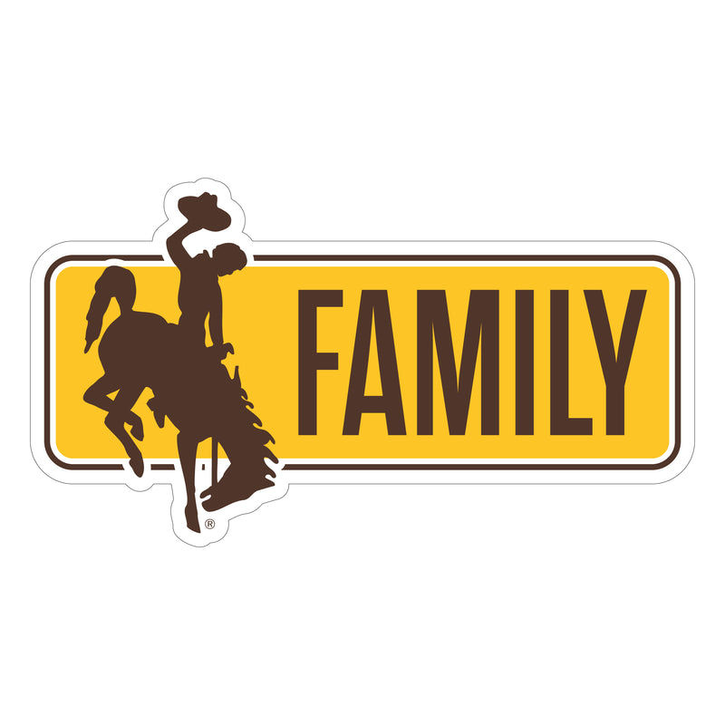 University of Wyoming Proud Die Cut Decal Officially Licensed Collegiate Product