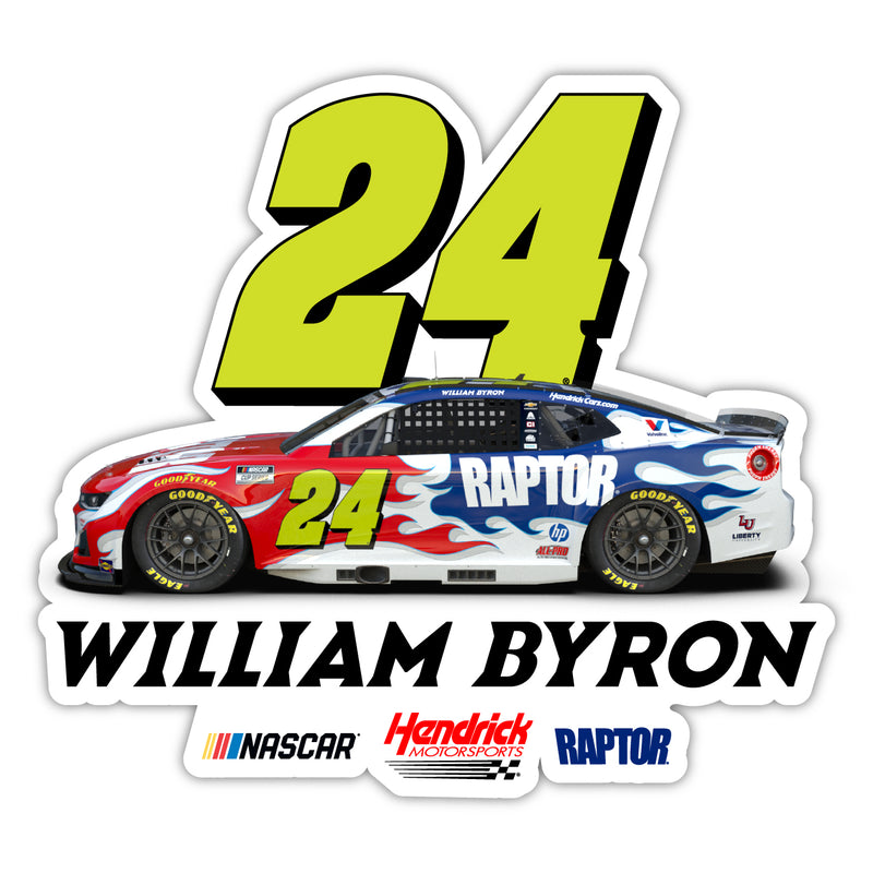 William Byron #24 Nascar Offic. Licensed Decorative Magnet/Sticker