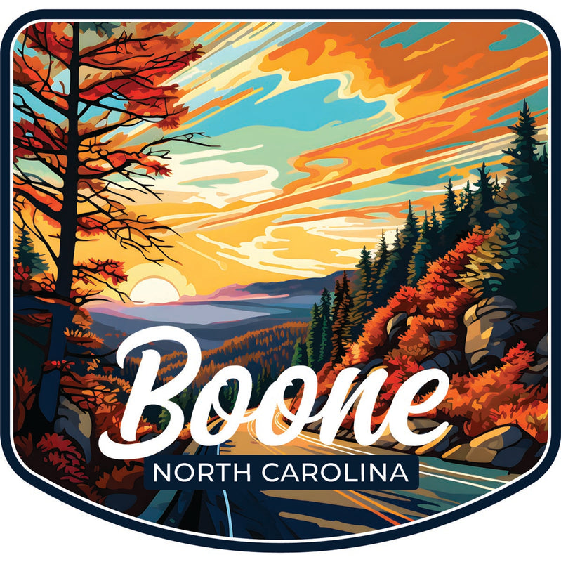 Boone North Carolina Souvenir Decoratve Flat Magnet or Sticker 2-Inch