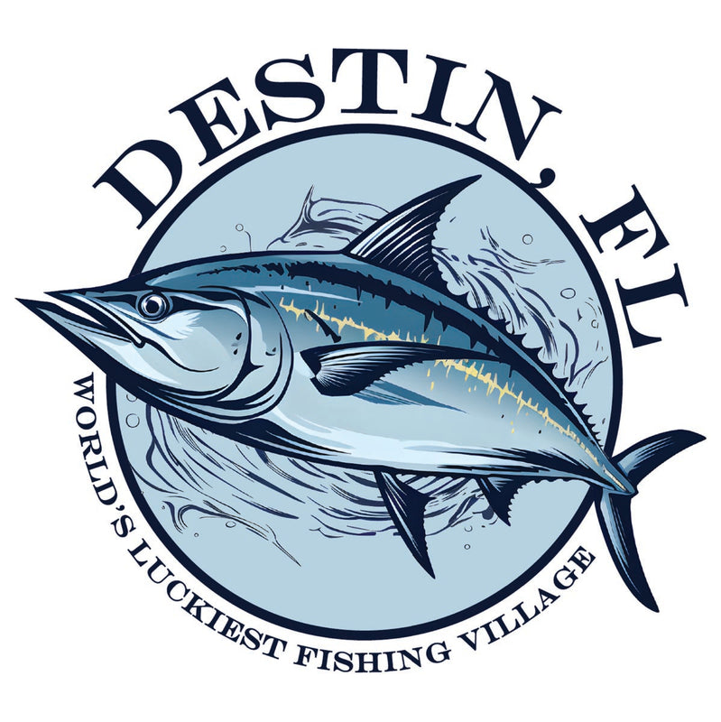 Destin Florida Souvenir Decoratve Flat Magnet or Sticker 2-Inch