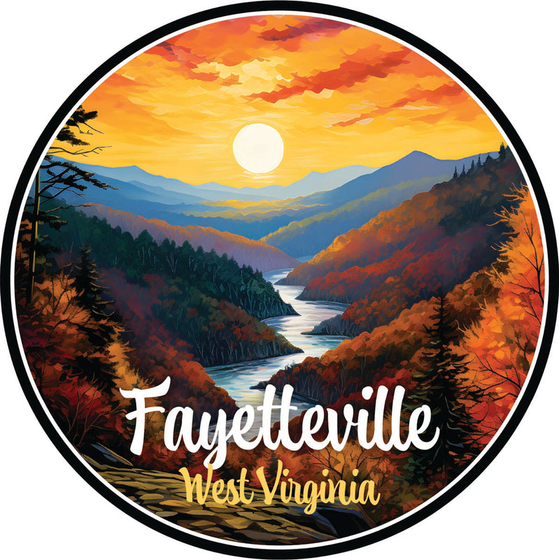 Fayetteville West Virginia Souvenir Decoratve Flat Magnet or Sticker 2-Inch