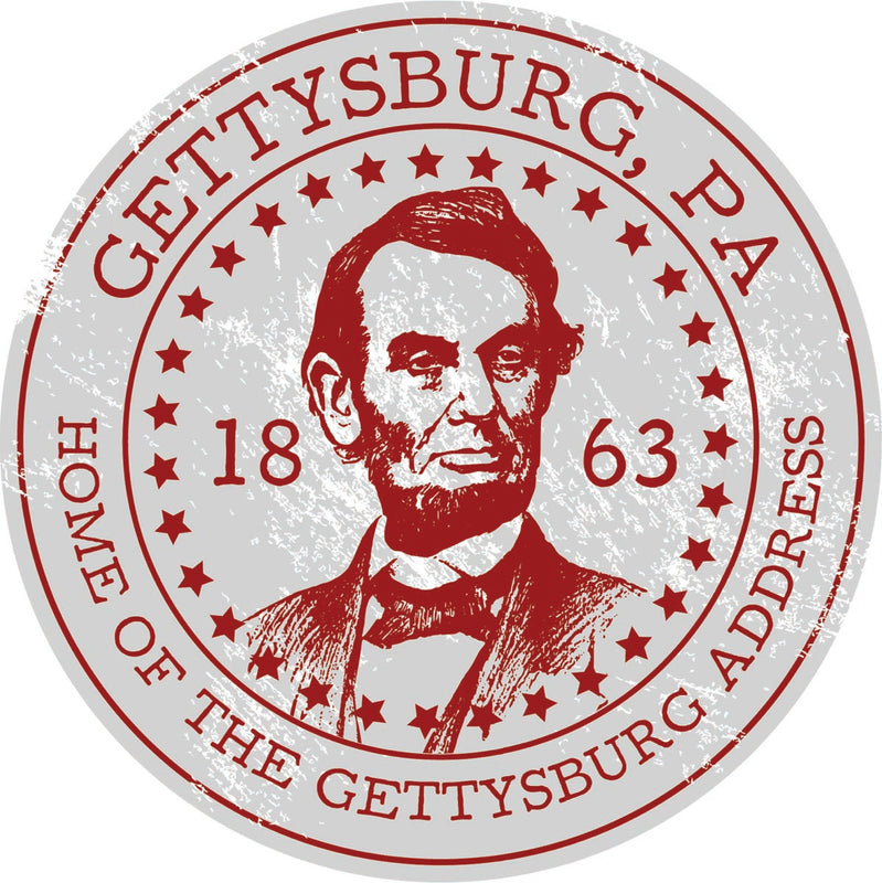 Gettysburg Pennsylvania Souvenir Decorative Flat Magnet or Sticker
