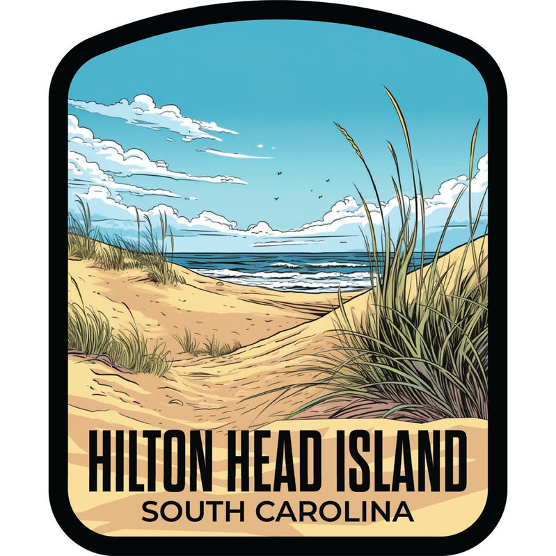 Hilton Head Island South Carolina Souvenir Decoratve Flat Magnet or Sticker 2-Inch