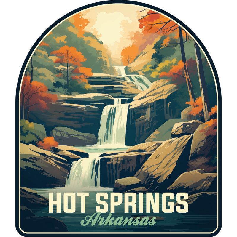 Hot Springs Arkansas Souvenir Decoratve Flat Magnet or Sticker 2-Inch