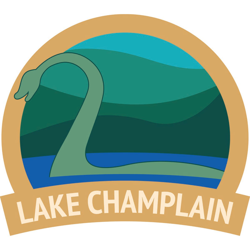 Lake Champlain Souvenir Decoratve Flat Magnet or Sticker 2-Inch