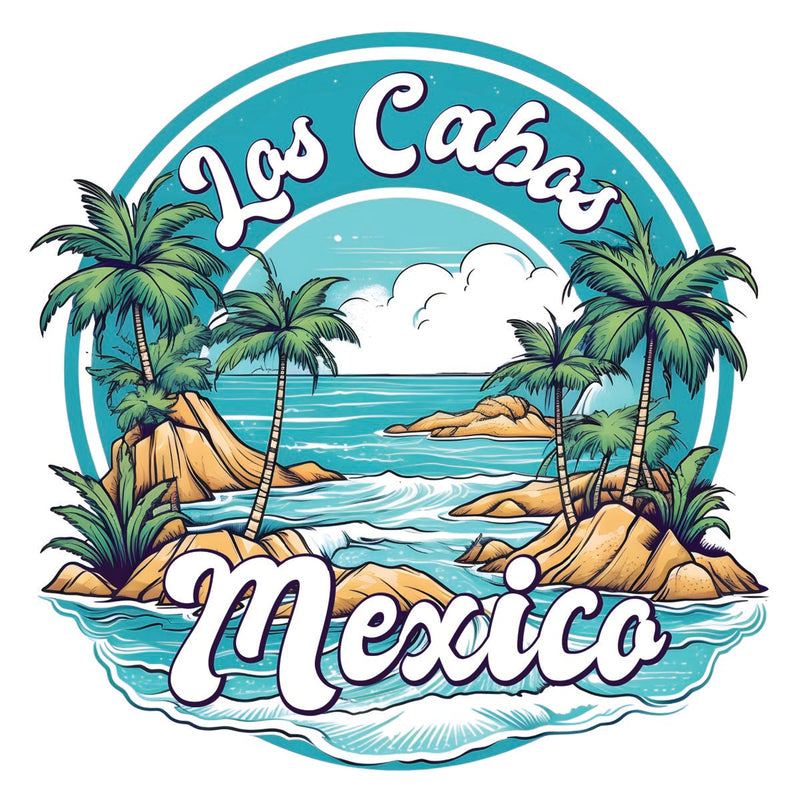 Los Cabos Mexico Souvenir Decoratve Flat Magnet or Sticker 2-Inch