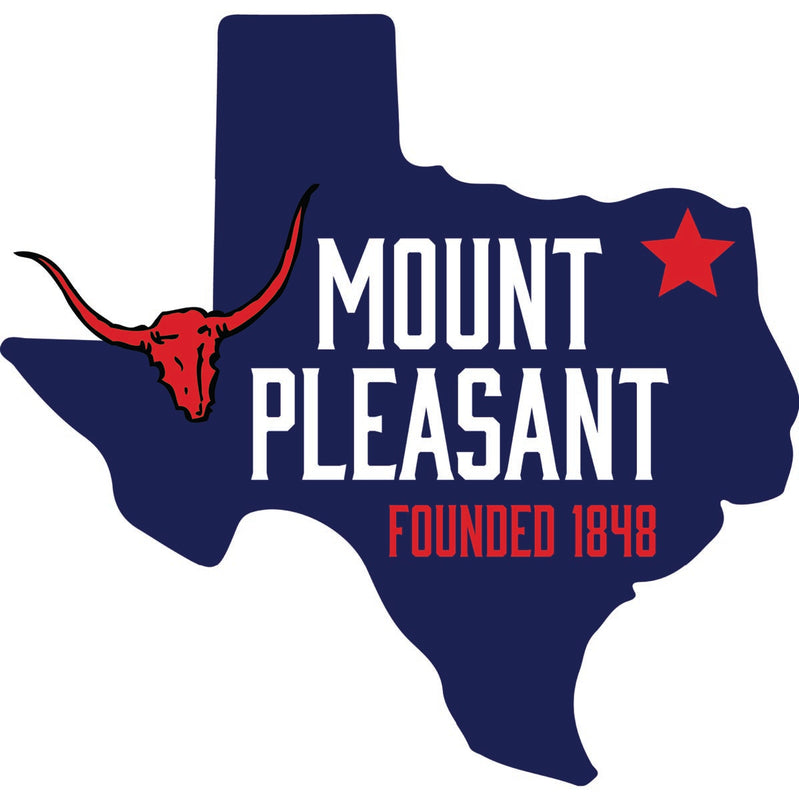 Mount Pleasant Texas Souvenir Decoratve Flat Magnet or Sticker 2-Inch