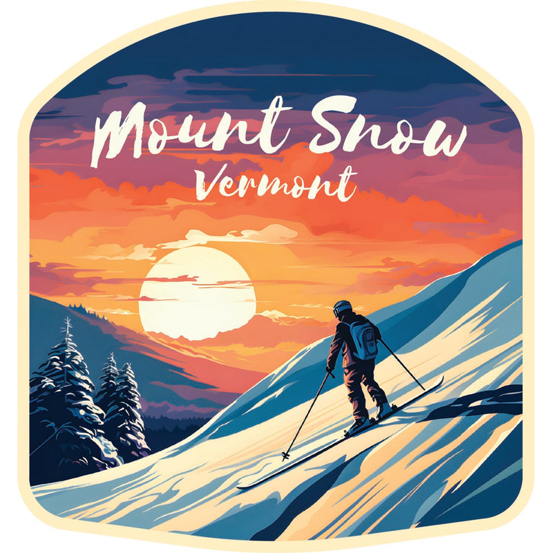 Mount Snow Vermont Souvenir Decoratve Flat Magnet or Sticker 2-Inch
