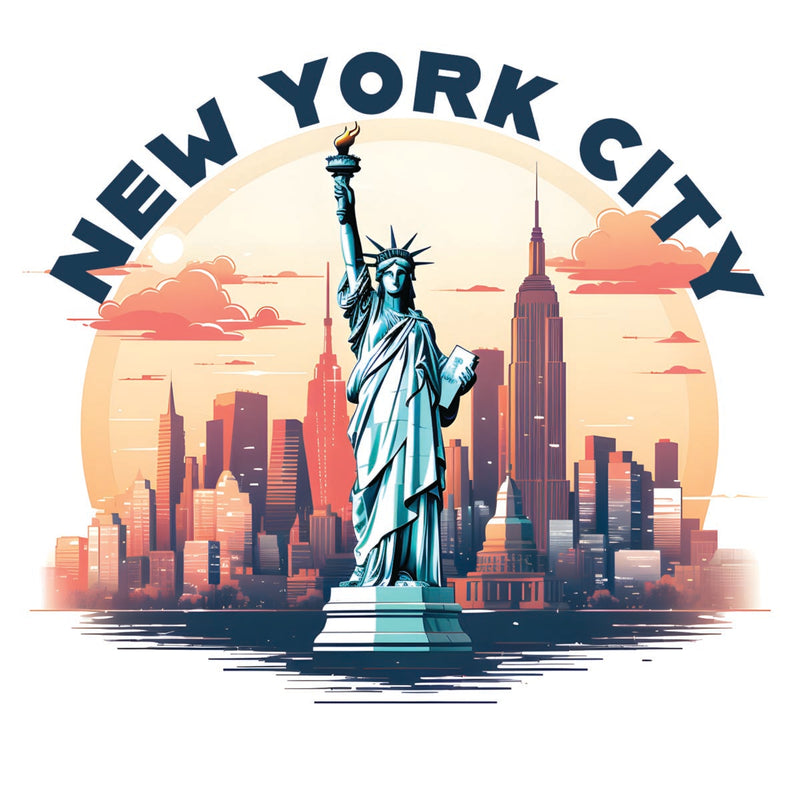 New York City, New York Souvenir Decoratve Flat Magnet or Sticker 2-Inch